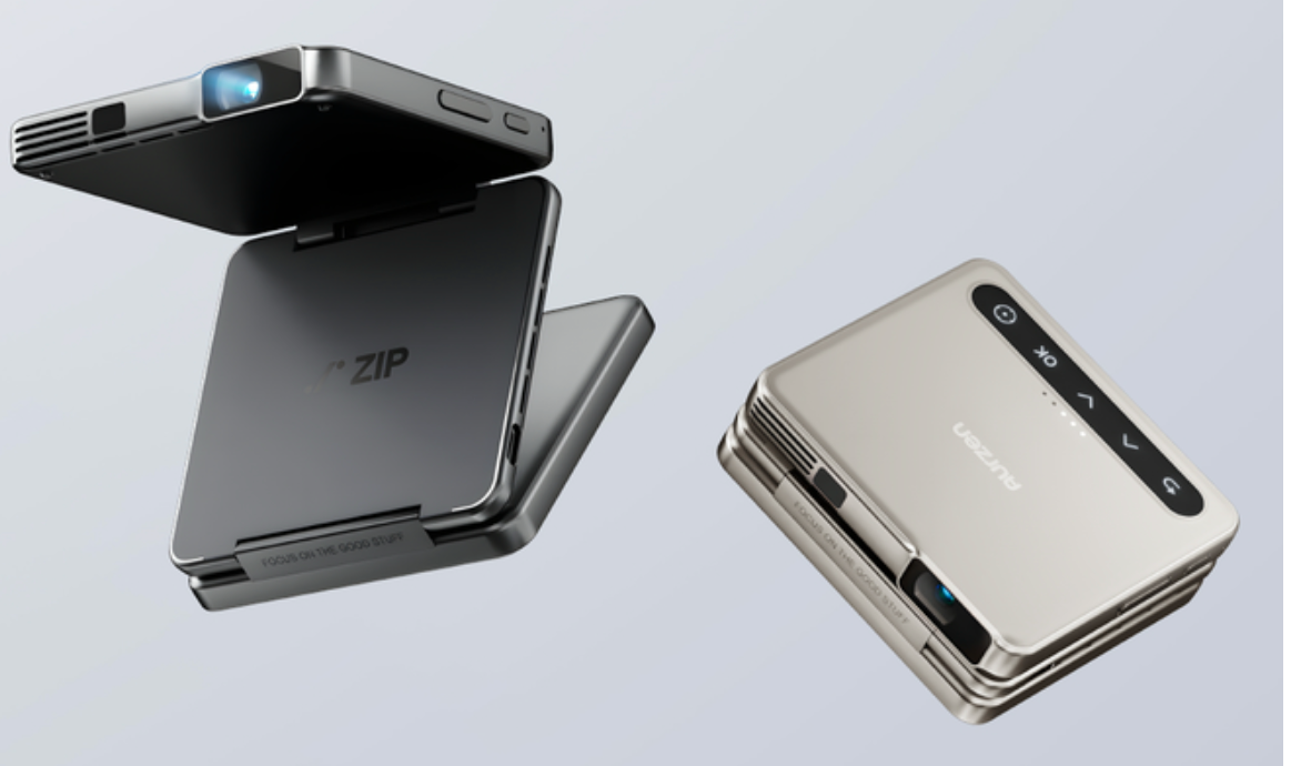 Aurzen ZIP Tri-Fold Projector: Cinema-Quality Projection and Pocket-Sized Freedom